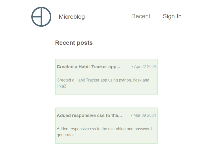 MicroBlog app hero image