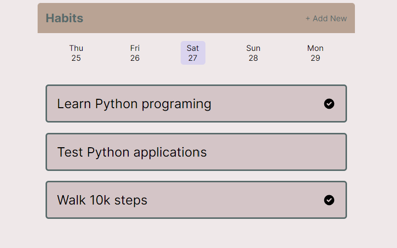 Habit Tracking app hero image